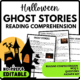 Women's History Month Ghost Stories Reading Comprehension Worksheet-Printable and Editable