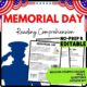 Memorial Day Reading Comprehension Worksheet-Printable and Editable