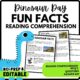 Fun Dinosaur Facts Reading Comprehension Worksheet-Printable and Editable