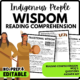 Traditional Wisdom Reading Comprehension Worksheet-Printable and Editable