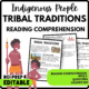 Tribal Traditions Reading Comprehension Worksheet-Printable and Editable