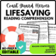 Women's History Month Lifesaving Missions Reading Comprehension Worksheet-Printable and Editable