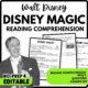 Disney Magic Reading Comprehension Worksheet-Printable and Editable