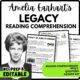 Legacy of Amelia Earhart Reading Comprehension Worksheet-Printable and Editable