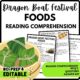 Dragon Boat Festival Foods Reading Comprehension Worksheet-Printable and Editable