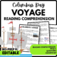 Women's History Month Columbus's Voyage Reading Comprehension Worksheet-Printable and Editable