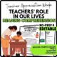 Teachers Role in Our Lives Reading Comprehension Worksheet-Printable and Editable