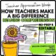 How Teachers Make a Big Difference? Reading Comprehension Worksheet-Printable and Editable