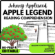 Apple Legend Reading Comprehension Worksheet-Printable and Editable