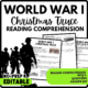 World War I Christmas Truce Reading Comprehension Worksheet-Printable and Editable