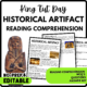 Historical Artifact Reading Comprehension Worksheet-Printable and Editable