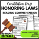 Women's History Month Honoring Our Laws Reading Comprehension Worksheet-Printable and Editable