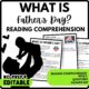 What Is Father's Day? Reading Comprehension Worksheet-Printable and Editable