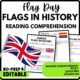 Famous Flags in History Reading Comprehension Worksheet-Printable and Editable