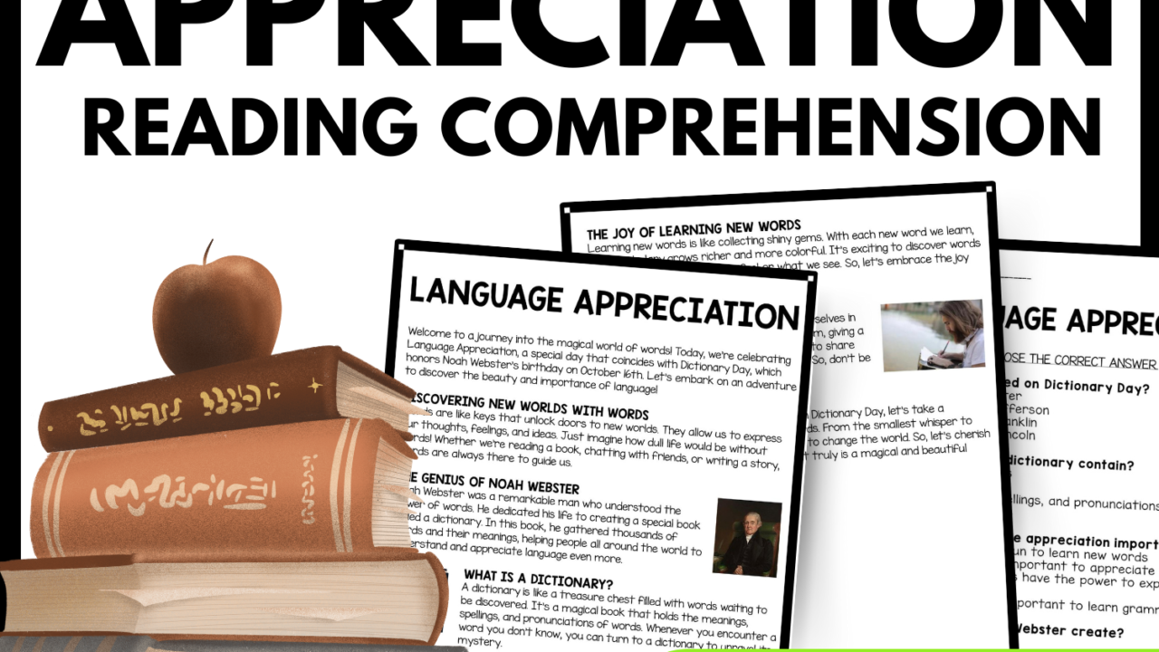 Women's History Month Language Appreciation Language Appreciation Reading Comprehension Worksheet-Printable and Editable