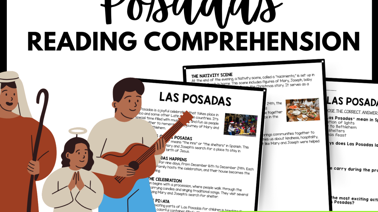 Las Posadas Reading Comprehension Worksheet-Printable and Editable