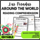 Around the world Reading Comprehension Worksheet-Printable and Editable