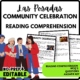 Community Celebration Reading Comprehension Worksheet-Printable and Editable
