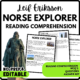 Norse Explorer Reading Comprehension Worksheet-Printable and Editable