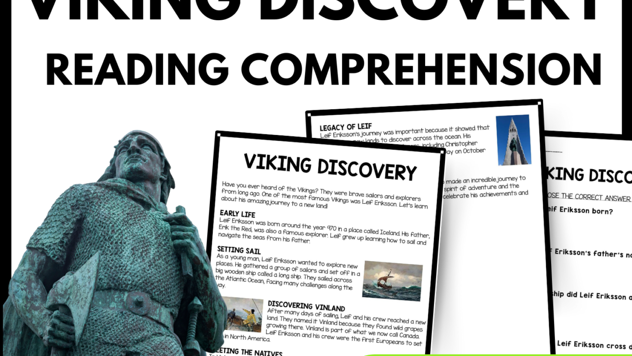 Norse Heritage Reading Comprehension Worksheet-Printable and Editable