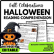 Women's History Month Halloween Excitement Reading Comprehension Worksheet-Printable and Editable