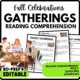 Women's History Month The Joy of Family Gatherings Reading Comprehension Worksheet-Printable and Editable