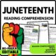 Juneteenth Reading Comprehension Worksheet-Printable and Editable