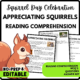 Appreciating Squirrels Reading Comprehension Worksheet-Printable and Editable