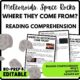 Where Do Meteoroids Come From Reading Comprehension Worksheet-Printable and Editable