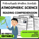 Atmospheric Science Reading Comprehension Worksheet-Printable and Editable
