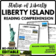 Liberty Island Reading Comprehension Worksheet-Printable and Editable