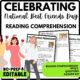 Celebrating Friendship Reading Comprehension Worksheet-Printable and Editable