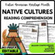 Native Cultures Reading Comprehension Worksheet-Printable and Editable