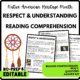 Respect & Understanding Reading Comprehension Worksheet-Printable and Editable