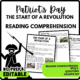 The Start of a Revolution Reading Comprehension Worksheet-Printable and Editable