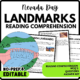Nevada Landmarks Reading Comprehension Worksheet-Printable and Editable