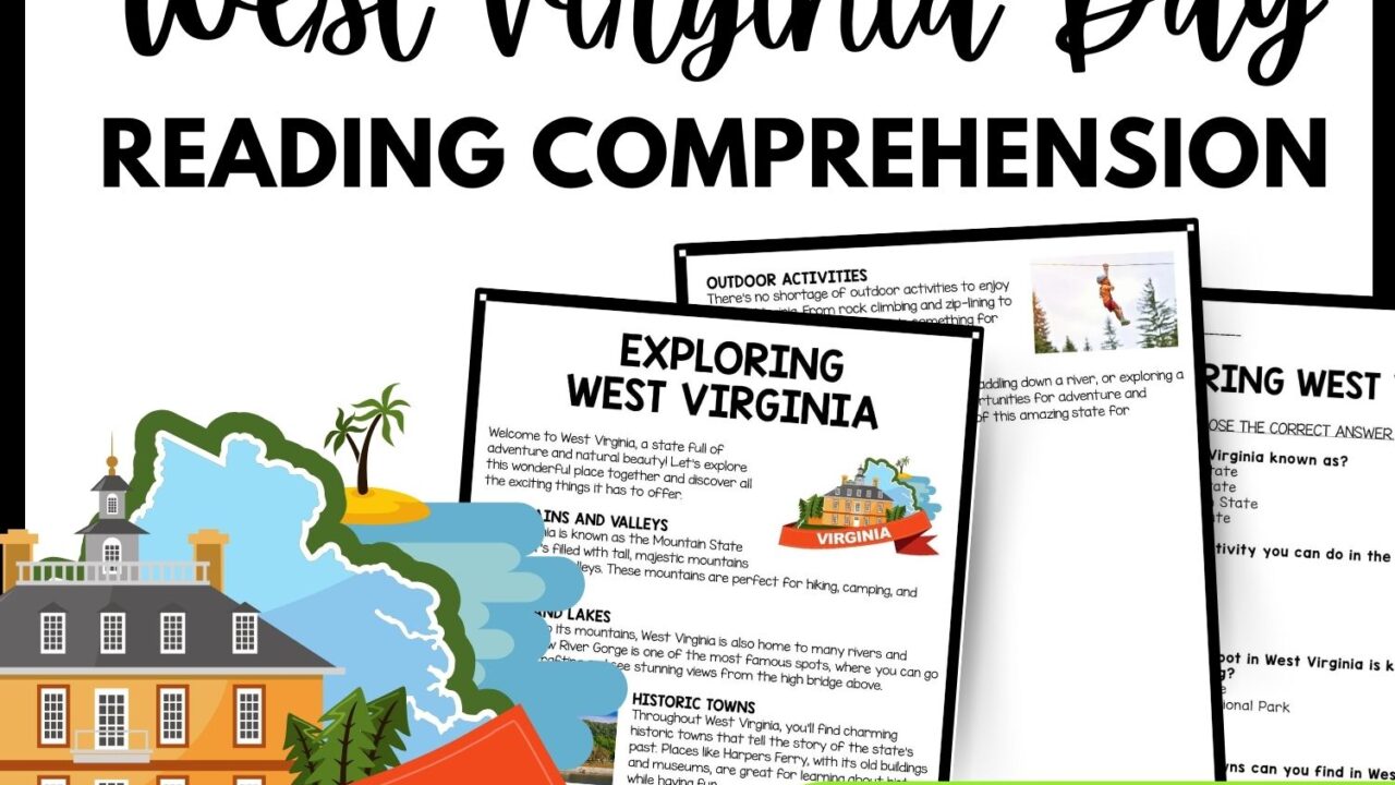 Exploring West Virginia Reading Comprehension Worksheet-Printable and Editable