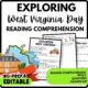 Exploring West Virginia Reading Comprehension Worksheet-Printable and Editable