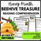 Women's History Month Beehive Treasure Reading Comprehension Worksheet-Printable and Editable