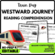 Westward Journey Reading Comprehension Worksheet-Printable and Editable