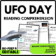 UFO Day Reading Comprehension Worksheet-Printable and Editable