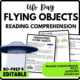 Unidentified Flying Objects Reading Comprehension Worksheet-Printable and Editable