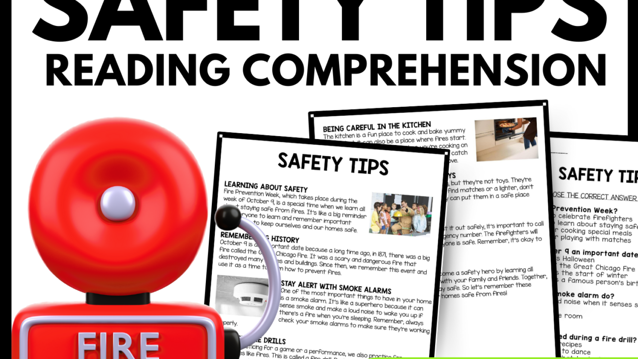 Women's History Month Safety Tips Reading Comprehension Worksheet-Printable and Editable