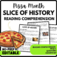 Slice of History Reading Comprehension Worksheet-Printable and Editable