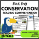 Bird Day Conservation Reading comprehension Worksheet - printable and Editable