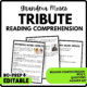 Women's History Month Grandma Moses Tribute Reading Comprehension Worksheet-Printable and Editable