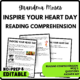 Women's History Month Inspire Your Heart Day Reading Comprehension Worksheet-Printable and Editable