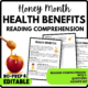 Women's History Month Health Benefits Reading Comprehension Worksheet-Printable and Editable