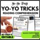 Yo-Yo Tricks for Beginners Reading Comprehension Worksheet-Printable and Editable