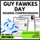 Women's History Month Guy Fawkes Day Reading Comprehension Worksheet-Printable and Editable